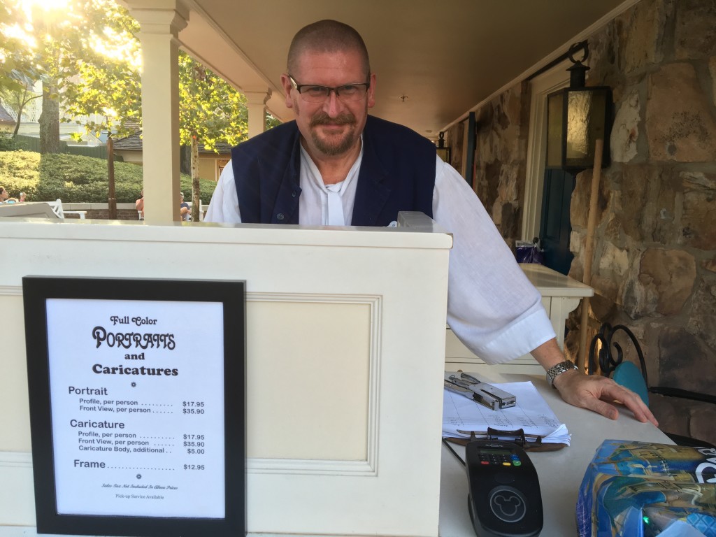 silhouette portrait artist at Disney