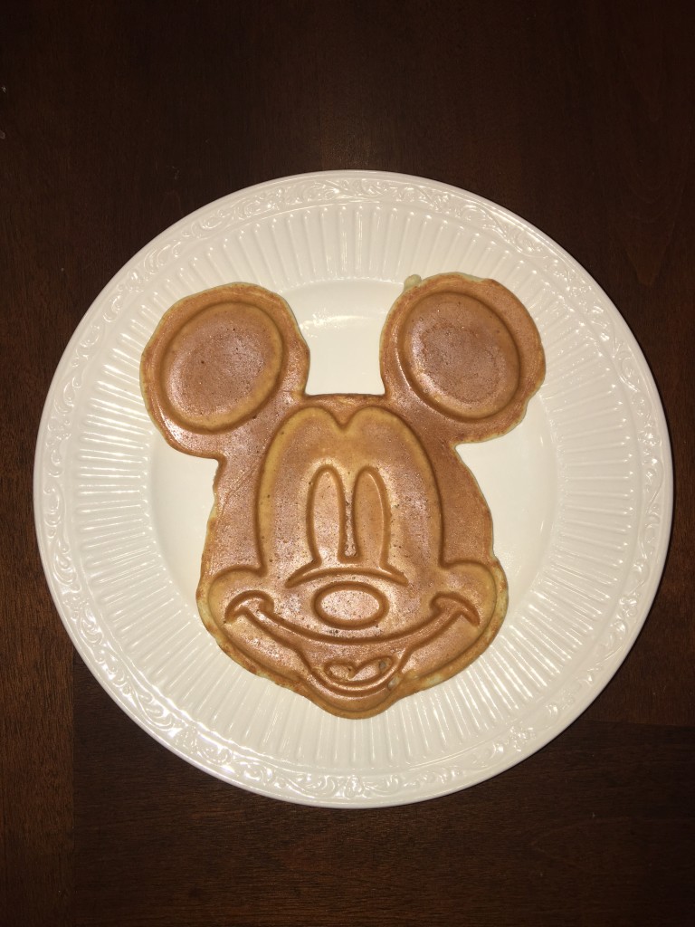 Full Size Mickey Waffle- Mickey Waffle Maker Review by the Mom Approved Blog
