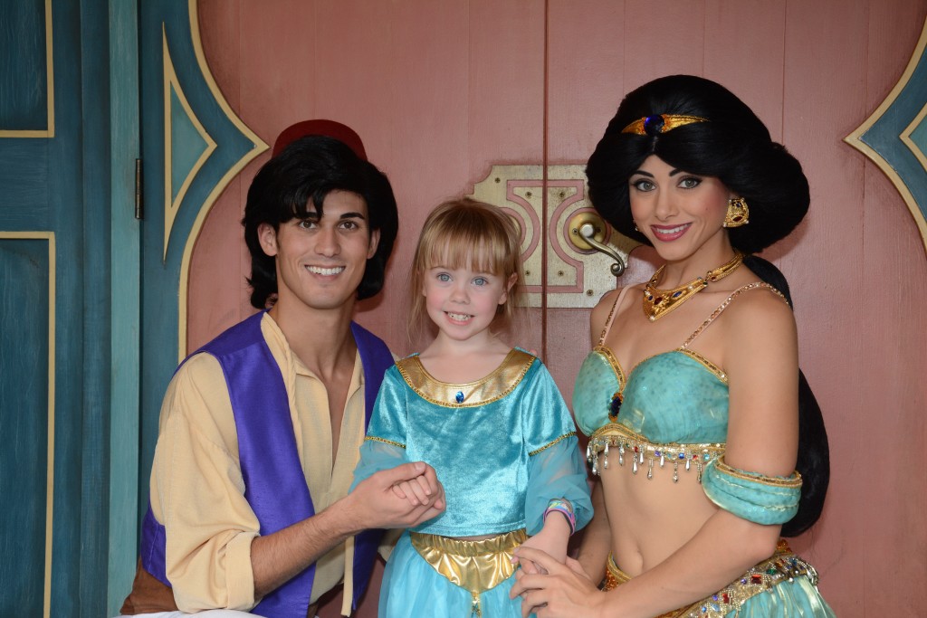 Aladdin and Jasmine at Magic Kingdom