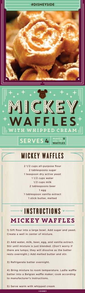 Mickey Waffle Recipe